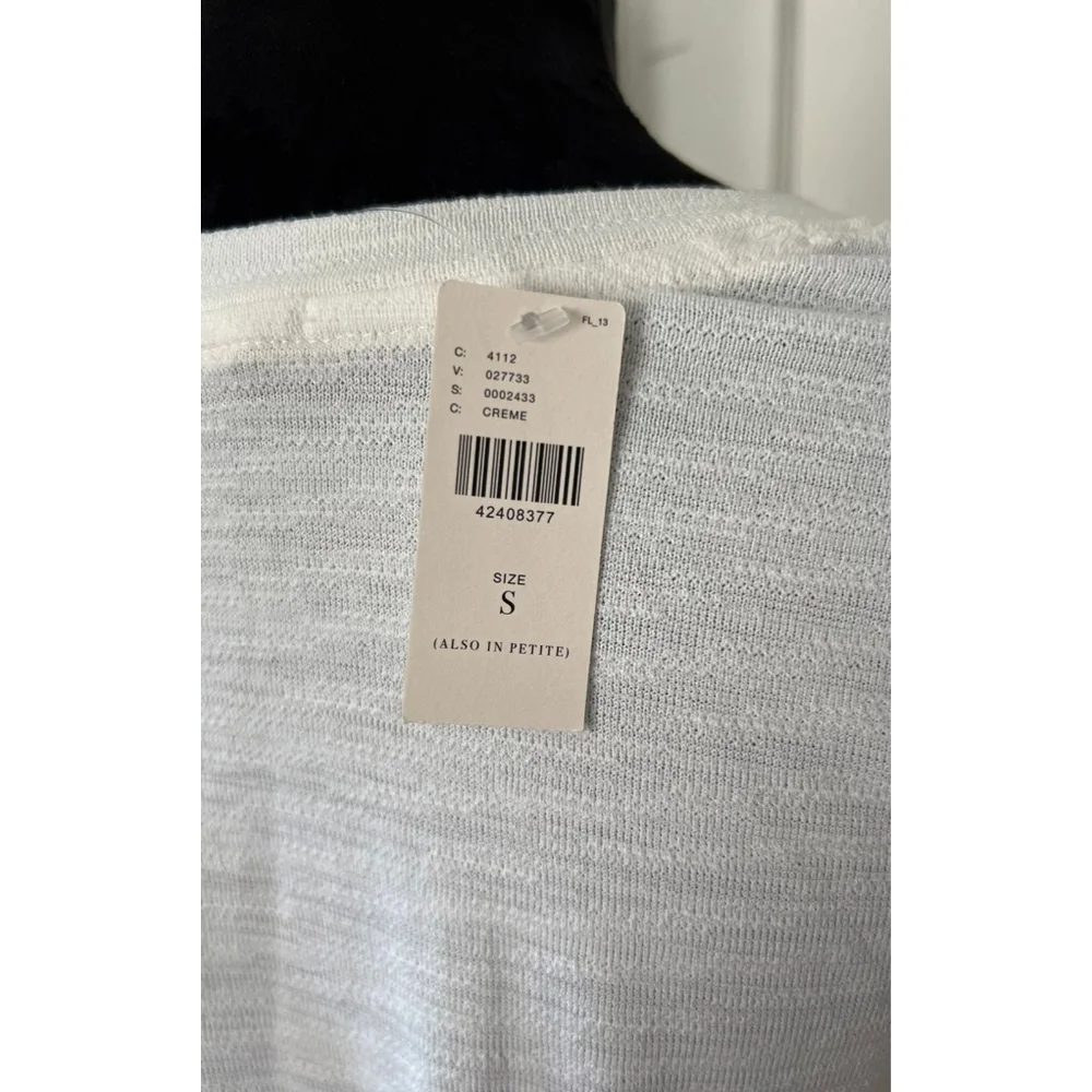 New Anthropologie Lace Ruffled Sleeve T-Shirt S - Picture 5 of 8